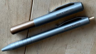 Unboxing  Aerocrafted Retract Click Pen amp Contrail Pocket Pen [upl. by Analla]