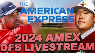 AMEX DFS Preview  Live Chat  Draftkings GPPs Outright Bets Prize Picks  Underdog Prop Preview [upl. by Alyakim]