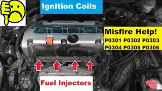 How To Fix A Misfire Code with Basic Hand Tools  P0300 P0301 P0302 P0303 P0304 [upl. by Rafaj]