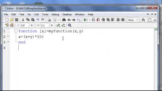 Write a function in MATLAB [upl. by Eadrahs]