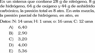 MEZCLA GASEOSA EJERCICIO RESUELTO [upl. by Zile]