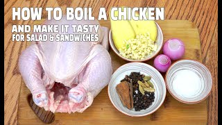 How To Boil A Whole Chicken amp Make It Tasty  Youtube [upl. by Nanyt591]