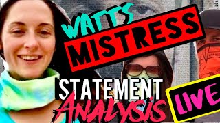 Watts Mistress MANIPULATIONDeception Detective Nails It NK Interview Break Down chriswatts [upl. by Ennairda]