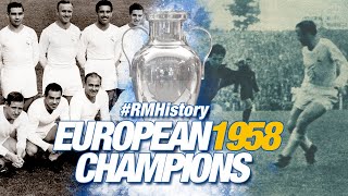 European Cup final 1958  Real Madrid 32 AC Milan [upl. by Kralc]