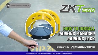 ZKTECO PARKING LOCK  PLOCK 2 INSTALLATION [upl. by Alfeus]