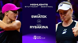 Iga Swiatek vs Elena Rybakina  2024 Stuttgart Semifinal  WTA Match Highlights [upl. by Neelat933]