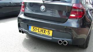 BMW E87 118 i DUPLEX EXHAUST SOUND SPORTUITLAAT UITLAAT SYSTEM by MAXIPERFORMANCE nl [upl. by Ettelocin]