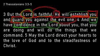 2 Thessalonians 315  The Lord is Faithful [upl. by Rianon383]