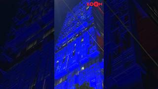 Mukesh Ambanis house Antilias GRAND light decoration for Anant Ambani amp Radhika Merchants wedding [upl. by Adnawuj]