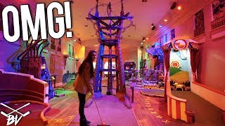 THE CRAZIEST MINI GOLF COURSE IN THE WORLD  DOUBLE HOLE IN ONE AND INSANE ONE OF A KIND HOLES [upl. by Lothair230]