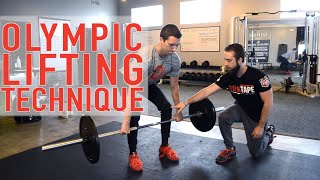 Olympic Lifting Technique Snatch Clean Push Jerk Push Press [upl. by Namyw632]