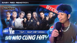 Baby Red Reaction  Rap Việt 2024 tập 1 [upl. by Melamed]