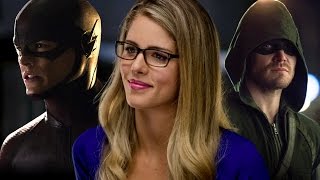 Emily Bett Rickards Interview The Flash  Arrow Crossover and Felicitys Dad [upl. by Vida]