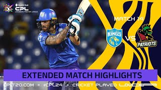 Extended Highlights  St Lucia Kings vs St Kitts amp Nevis Patriots  CPL 2024 [upl. by Turpin966]