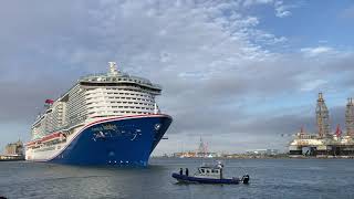 Carnival Jubilee  First Time Cruise Ship Arrived In Galveston [upl. by Lleoj]