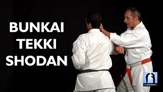 Bunkai Tekki Shodan  Bernard Bilicki 9e dan Karate [upl. by Alrats]