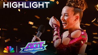 Golden Buzzer Sofie Dossis JAWDROPPING act wins over Heidi Klum  AGT Fantasy League 2024 [upl. by Nnaed200]