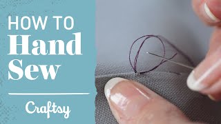 How to Hand Sew Slip Stitch amp Blind Hem  Craftsy Sewing Tutorial [upl. by Giglio]