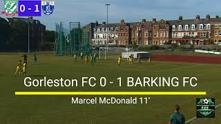 Gorleston FC v Barking FC Goals [upl. by Kelby579]