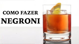 Como Fazer Negroni Receita do Negroni Perfeito Aula Final [upl. by Narol52]