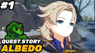 quest story albedo part 1 genshin impact Indonesia [upl. by Ilatan]