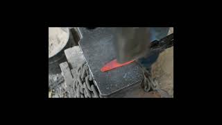 Forging a small knife forged blacksmith forging [upl. by Arata]