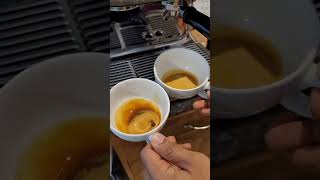 Over Extracted vs Correct Extraction of Espresso on Breville Barista Pro shorts [upl. by Schilit]