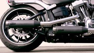 TBR  Harley Davidson Breakout Comp Series Exhaust System [upl. by Nove]