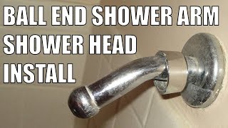 Ball End Shower Arm Shower Head Installation Adapter [upl. by Spitzer]