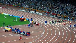 Usain Bolt Olympic 100M Final [upl. by Nedloh]