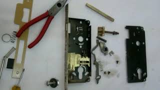 HOW TO REASSEMBLE EURO MORTISE LOCK VERY EASY [upl. by Weiner]