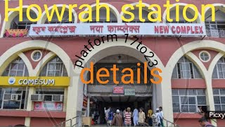 Howrah Junction south esternrailway ki jankari  Howrah station 17 to23 number platform ki details [upl. by Aruabea]