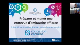 Webinaire  Préparer et mener une entrevue d’embauche efficace [upl. by Ybor]