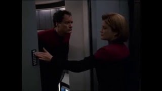 Star Trek Q Janeway Kiss Kiss [upl. by Gustave756]