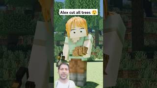 Minecraftwhat if a tree falls minecraftlive minecraftshorts [upl. by Garfield]