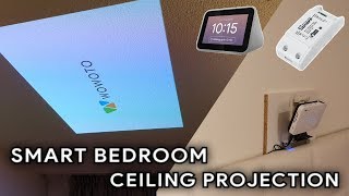 smart bedroom ceiling projector setup [upl. by Meill]