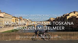 Transalp München  Gardasee Rennrad in 1430h Bikepacking Italienreise Teil 1 [upl. by Novyat]