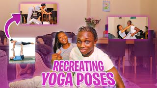 RECREATING YOGA POSES WITH MY CRUSH IT GOT INTIMATE [upl. by Nailil]