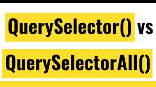 ✅ How To Use DocumentquerySelector And DocumentquerySelectorAll Methods in JavaScript [upl. by Norac524]