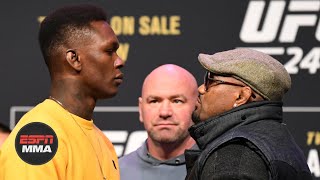 UFC 248 Israel Adesanya amp Yoel Romero Octagon Interviews [upl. by Luba]