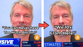 Billionaire Michael Saylor 15 Minutes OF PURE BITCOIN CONFIDENCE on LIVE TV [upl. by Nnhoj852]