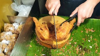 Filipino Street Food  THE FAMOUS FRIED CHICKEN in Marikina [upl. by Nwahsek]