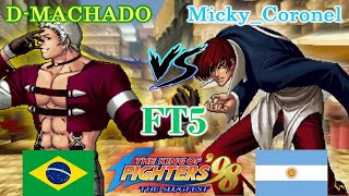 KOF 98  DMACHADO vs MickyCoronel FT5 [upl. by Ahsenor124]