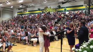 Surprise visit from sailor steals the show at Lundahl Middle School graduation [upl. by Llain]