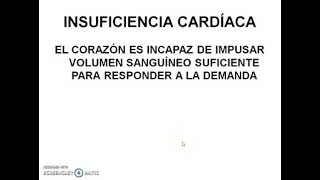 INSUFICIENCIA CARDIACA • FISIOPATOLOGIA MÉDICA [upl. by Hetty]