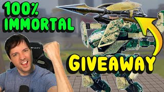 GIVEAWAY 200x STAKE Harpoon Falcon Is IMMORTAL War Robots Mk3 WR [upl. by Nnairret]