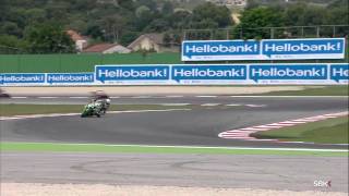 2014 WSBK Misano  Race 1 highlights [upl. by Oicinoid]