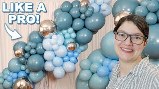 How to Make a Blue Organic Balloon Garland [upl. by Fionnula]