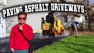 Turning Old Concrete into a Beautiful Asphalt Driveway [upl. by Gninnahc]