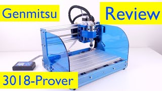 Sainsmart Genmitsu 3018PROver CNC Router Review and TestMDF Acrylic and Aluminum [upl. by Olrak]